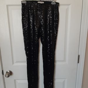 Bear Dance Black Sequin Pants